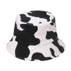 2021新しいファッション春の夏の綿の黒いピンクのコーヒー牛のバケツの帽子女性男性の漁師の帽子屋外Sun G220311