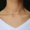 Designs Necklaces Cubic Zirconia Crystal White Rose Gold Silver Color dangle star cz drop Choker Necklace Jewellery for Women