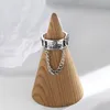 Silver Plated Rings Cadeia criativa da moda Tassel Planet Vintage Punk Open Ring Party Jewelry Gifts For Women Girl's C318B