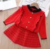 Girls Clothing Set Autumn Toddler Baby Girl Sweater Skirts 2Pcs Outfits Long Sleeve Children Winter Warm Suits