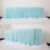 Table Skirt Organza Wedding For Baby Shower Party Birthday Tablecloth Decorative Tulle Tutu Skirt1