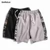 Men Casual Shorts Style Beach Shorts Drawstring Joggers Sports Camo Splicing Shorts Male Bermuda Pants B0901 210518