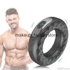 Anel peniano de silicone para massagem, brinquedo sexual masculino, anel de vibração, compartilhamento de rosquinha, bloqueio peniano, vibrador retardado, ejaculação, sexo adulto 18