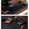 Large Cork Leather DeskPad Ultra Thin Waterproof PU Mouse Pad Dual Use Desk Writing Mat for Office Home292v