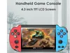 sell X7 Handheld Game Player 8GB Pocket Video Console AV TV Out MP3 MP4 Lightweight blue or red