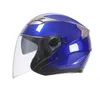 Casques de moto Sécurité Double lentille Demi-Visage ABS ABS Helmet moto Moto Dot approuvé Flip Capacete de motociclista