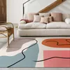 Carpets Nordic Geometry Carpet Cartoon Bedside Sofa Area Rugs Doormat Floor Door Mat Flannel Anti-slip For Home Living Room Decor278e