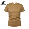 MEGE Marca Abbigliamento Militare T-shirt da uomo tattico Girocollo Camicia solida Manica corta Traspirante Camicia casual ad asciugatura rapida X0621