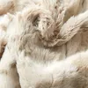 Cobertores Conforto Luxo Faux Fur Lance Blanket Macio Branco Leopardo Fluffy para Cadeira Cadeira Cama de Carro 130x160cm