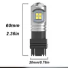 Lumière de travail 2PCS 3157 LED CANBUS T25 P27 / 5W 3030 Ampoules 4157NA 3457A 3757A 3757A Tournage de voiture Signal de freinage inversé 6000k