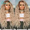 الباروكات الدانتيل فضفاضة مجعد الشعر البشري الباروكة 13x413x6 Caramel Light Blonde Ombre أبرز ملونة Remy 150 26quot28quot Qear6606996