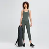 L-155 Kvinnor Sport Tank Yoga Outfits Sexig V-ringad Skönhet Rygg Fitness Väst Dam Underkläder Mode Träningskläder Löptoppar med avtagbara kupor