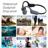 IPX8 Wasserdichter Schwimmkopfhörer, Bluetooth-MP3-Player, 16 GB, kabelloser Kopfhörer, Knochenleitungs-Headset, Laufen, Tauchen, Hifi-Stereo-Sportlautsprecher mit Mikrofon
