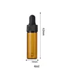 4 ml lege glazen druppeldlessen Amber Lotion Cosmetisch monster Essence Container 500pcs/Lot