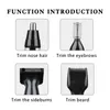 Kemei 4 in 1 trimmer for men Electric Nose and ear Rechargeable Trimmer For Hair Beard And Ear Cleaner Grooming Set 220216