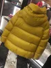 Piumino da donna Down M da uomo Colore brillante ispessimento Parka corto Felpe con cappuccio Parka Cappotto da donna di alta qualità Inverno Donna maniche lunghe spesse Giacche antivento