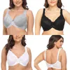 Plus Size Bra Lager Bosom Lace Bordado Minimizador Bra para Mulheres Sexy Underwire Bralette Brassiere Top F G H I Cup 211217