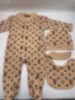Macacão para bebê de grife infantil macacão de manga comprida de algodão infantil meninas alfaiataria de algodão roupas para meninos