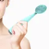 Facial Cleansing Brush Waterproof Silicone Cleanning Tool Electric Face Vibration Massager Pore Cleaner Blackhead Removal Device