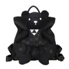 Mochila de lona con muñeco de oso para mujer, bolso escolar de viaje de gran capacidad para ocio femenino, moda 2021, 2758