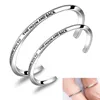 2Pcs/set Classic I Will Love You To The Moon And Black Cuff bracelet For Couples Stainless Steel Open Bracelets Valentine's Day Gift