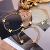 Trendy Shining Cute Butterfly Crystal Tennis Anklet for Women Gold Silver Color Boho Sandals Rhinestone Foot Ankle Chain Jewelry