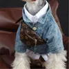 أزياء الكلب ملابس معطف تيدي صغير الحيوانات القماش الصيف رقيقة الملابس الربيع عالية الجودة الجينز الفاخرة