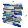 Art3d 30x30cm Skal och pinne Backsplashplattor i marmor 3D-väggklistermärken Självhäftande Vattentät för kök Badrum Sovrum Tvättservice, Bakgrundsbilder (10-ark)