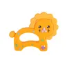 5pcs cartoon carino piccolo leoni leoni anfu ciuccio fai da te accessori di teether, addestramento neonato masticatore molare bastone, silicone alimentare baby dentizione giocattolo