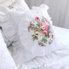 оборка цветочная подушка
