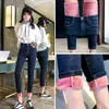 Kvinna Byxor 2021 Nytt mode Kvinnor Flickor Thermals Fleece Jeans Leggings Varma Slim Stretch Byxor Byxor Jeans Mujer Pantalones H0908