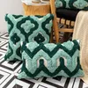 green backrest pillow