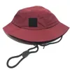 20FW Chapeau de pêcheur en nylon pour hommes et femmes à la mode Stone Running Outdoor Street Sun Shading Anti Chapeau de pêche Broderie de bord de mer imperméable 5 couleurs 455561