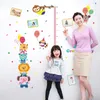1 pc tamanho grande 107 * 136cm baby crescer feliz vinil altura adesivos de parede para crianças crianças quarto berçário decoração decalques Poster 210420