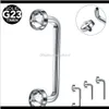 Wenkbrauwdruppel Levering 2021 1Pc G23 Titanium Interne Draad Kristal Gem Oppervlakte Barbell Piercing 14G Cz Micro Dermal Anchor Pier2609