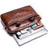 Borse per uomo valigetta vera elaborazione in pelle Laptop S Business Travel Messenger Crossbody Tote Pocket 210907318M