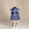 Baby Girl Dress 2021summer 100% Bawełna Topy Bez Rękawów Sukienka Moda Dress Baby Girl Cartoon Topy Dressd Q0716