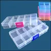 Boxes Bins Housekee Organization Home & Garden Plastic Organizer Storage Box Adjustable Dividers Removable Grid Compartment For Jewelry Bead