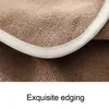 Serviette pour le visage brodée en microfibre épaissir les serviettes pour cheveux secs absorbants doux Salon de beauté ménage multicolore en option WH0061