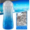 Sexo brinquedos para homem espiral transparente vácuo bolso buceta sexy se sexy vagina real buceta masculino sexshop masterbator copo silicone adulto q0419