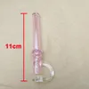 Colorful Great Pyrex Glass Oil Burner Pipe Clear smoking pipes Tube One Hitter Piece
