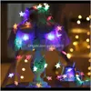 Dekorationer 20 LED Stjärnor Sträng Batteri Powered Fairy Lights Julår Holiday Decoration USB-ljus (inget batteri) 1 Yezdd Gmpzl