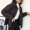 Frühling Herbst Frauen Koreanischen Stil Faux Nerz Tasten Strickjacke Jacke Weibliche Trikot Kurzmantel Strickwaren 210427