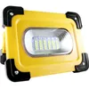 Xanes® 30A 60W 1200LM Solar / USB COB recarregável LED Work Light Floodlight Magnético Spot Lanterna Potência Bank - Amarelo