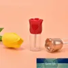 1pcs 15ml Rose Flower Shaped Cap Tom Lip Gloss Tubes Transparent DIY Lip Bottle Containers Refillerbar Flaska Fabrikspris Expert Design Kvalitet Senaste Style