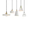 Подвесные светильники цементные лампы Nordic творческий ресторан кофе спальня черный / белый цвет современные огни для живого блеска
