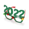 Lunettes de soleil de Noël 2022, monture de lunettes de vacances, articles de décoration pour la maison