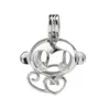 Bonito Macaco Pérola Montagem Animal Pingente De Malhadeira Desejo Pérolas Do Amor Presente 925 Sterling Silver 5 Peças