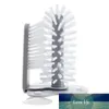 Suction Base Bristle Brush Water Bottle Cleaning Brush For Red Wine Glass And More Bar Kitchen Sink Gray Household Tools Factory price expert design Quality Latest