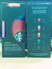 Starbucks Mermaid Goddess 24oz / 710ml Färgbyte Tumblers Plast Genomskinlig Drinking Juice Cups Med Läpp Och Straw Magic Kaffe Koppar 100st